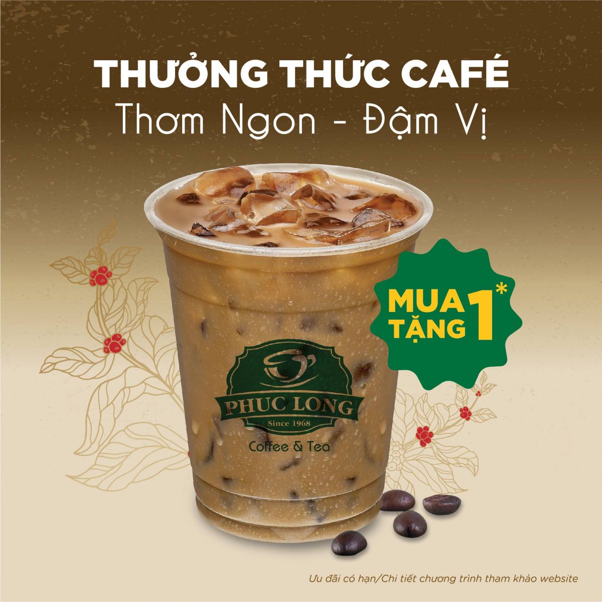MUA 1 TẶNG 1 - CAFÉ PHÚC LONG THƠM NGON - ĐẬM VỊ - Phúc Long ...